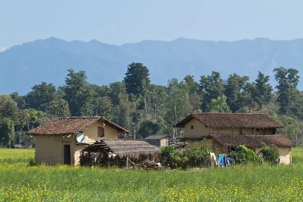 Traditionella taru house i Gabbe, Nepal — Stockfoto