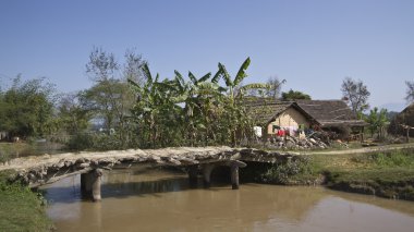 Terai, Nepal evlerde geleneksel taru