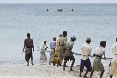 Uppuveli Beach, Sri Lanka geleneksel balıkçı