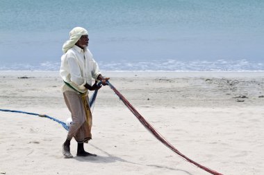 Uppuveli Beach, Sri Lanka geleneksel balıkçı
