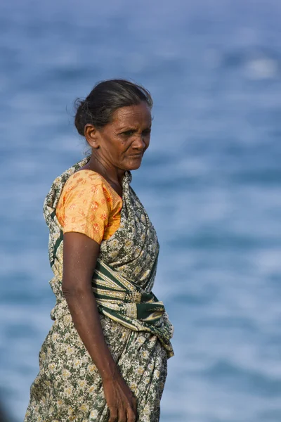 Tamul Stara kobieta ze Sri Lanki — Zdjęcie stockowe