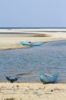 Sığınağın tekneye Kallady Haliç, Sri Lanka