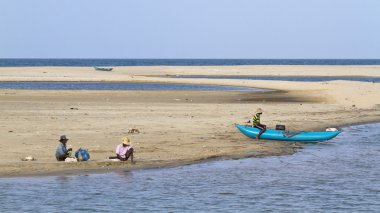Palameenmadu Beach, Sri Lanka geleneksel balıkçı