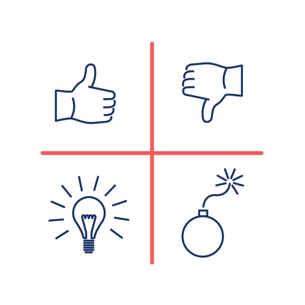 Conceptueel vector SWOT--analyse pictogram — Stockvector