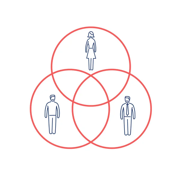 Icône vectorielle conceptuelle de l'échantillon de population — Image vectorielle