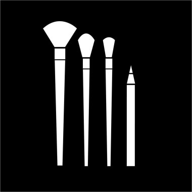 Kavramsal vektör kozmetik fırçalar