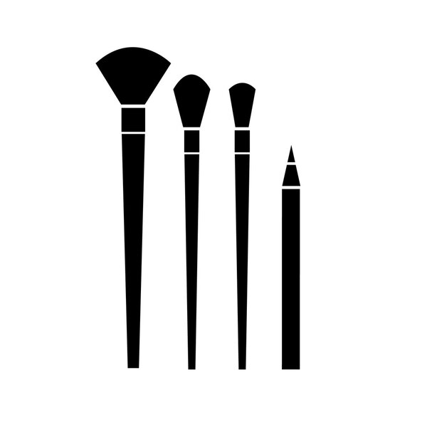 Концептуальные векторные косметические щетки
  