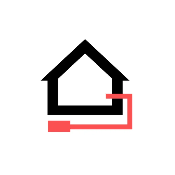 Vector conceptual casa pasiva — Vector de stock