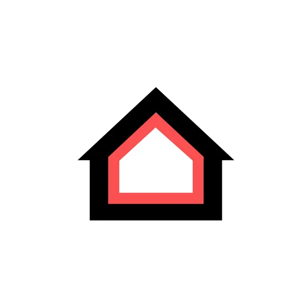 Icono de aislamiento de casa pasiva vector conceptual — Vector de stock