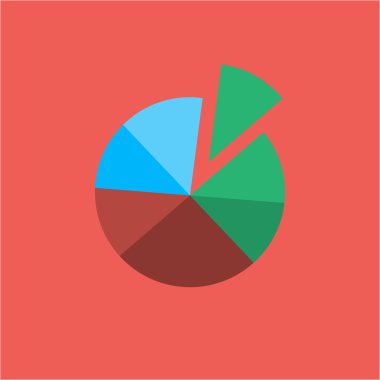   infografik temel pasta grafik simgesi 