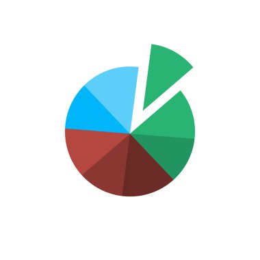   infografik temel pasta grafik simgesi 