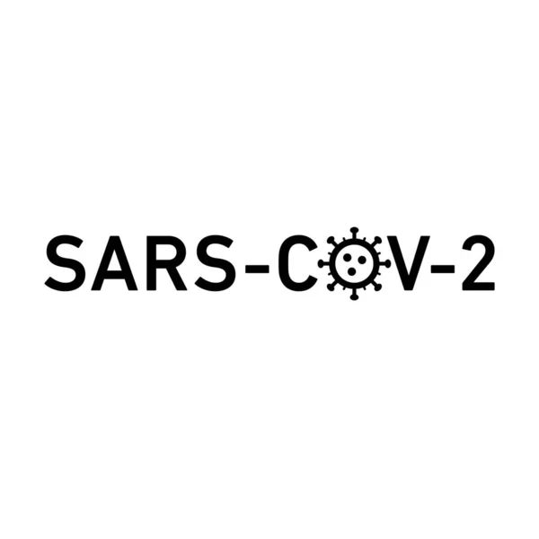 Sars Cov 2图标 Covid 19病毒的载体概念图片说明 白色背景下的平面设计信息图标黑色 — 图库矢量图片#