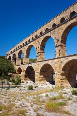 Fransa 'nın güneyinde Pont du Gard