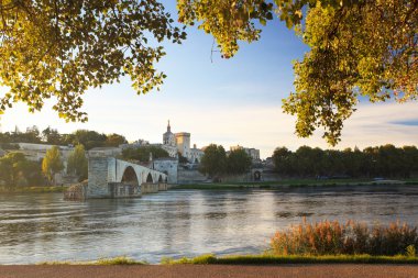 Avignon Bridge in Provence, France clipart