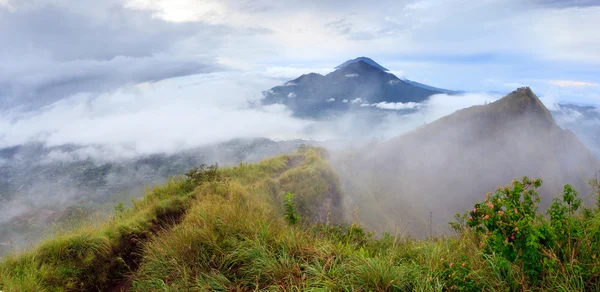 Agung volcano Visa från Batur — Stockfoto