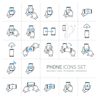 telefon Icon set