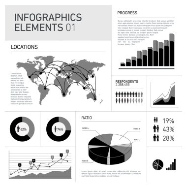 vektör Infographic elemanları