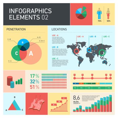 vektör Infographic elemanları
