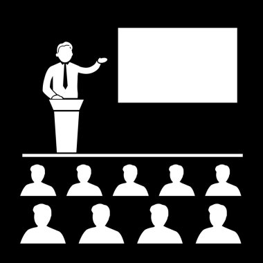 İş konferans simgesi