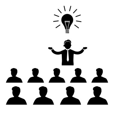 İş konferans simgesi