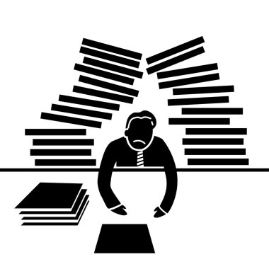 Overworked işadamı simgesi