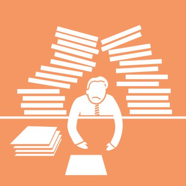 Overworked işadamı simgesi