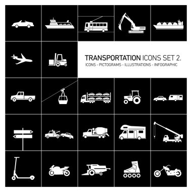 ulaşım Icons set