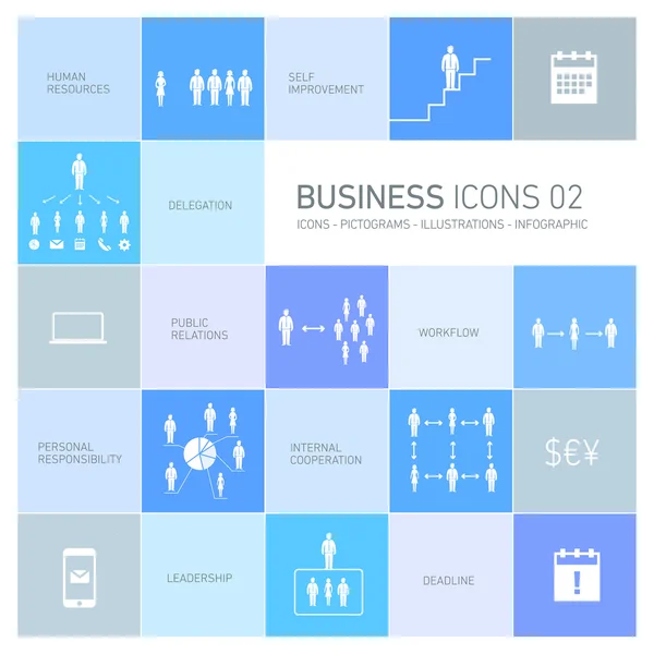 Conjunto de ícones de negócios —  Vetores de Stock