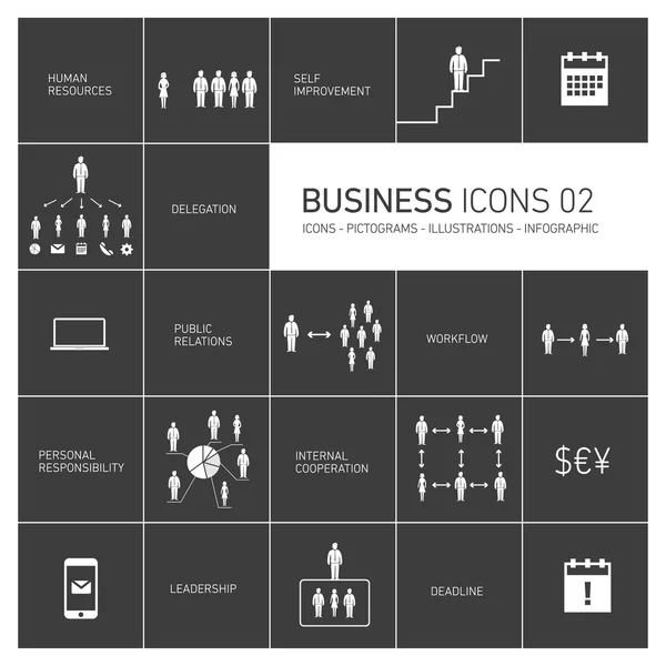 Conjunto de ícones de negócios —  Vetores de Stock