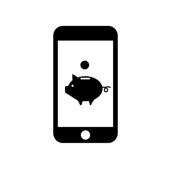 Piggy moneybox icon — Stock Vector