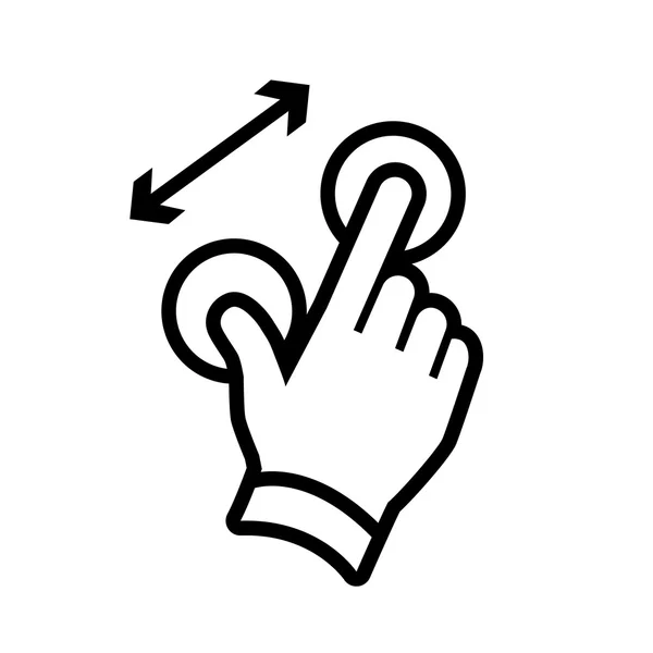 Hand gesture icon — Stock Vector