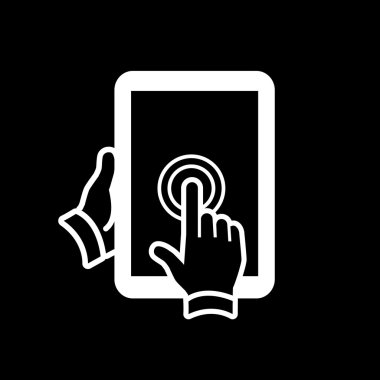 Düz tasarım tablet dokunmatik