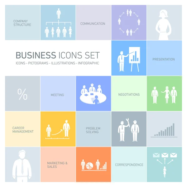 Business icons set — Stock Vector