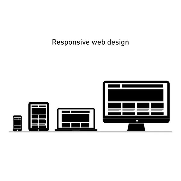 Responsive web design — Stock Vector