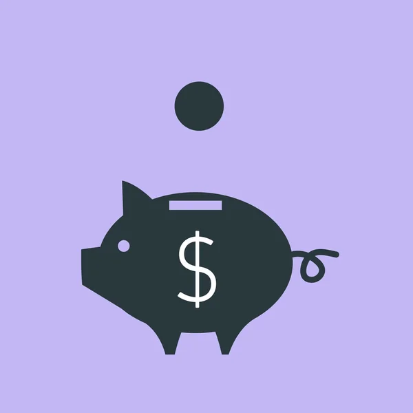 Piggy moneybox icon — Stock Vector