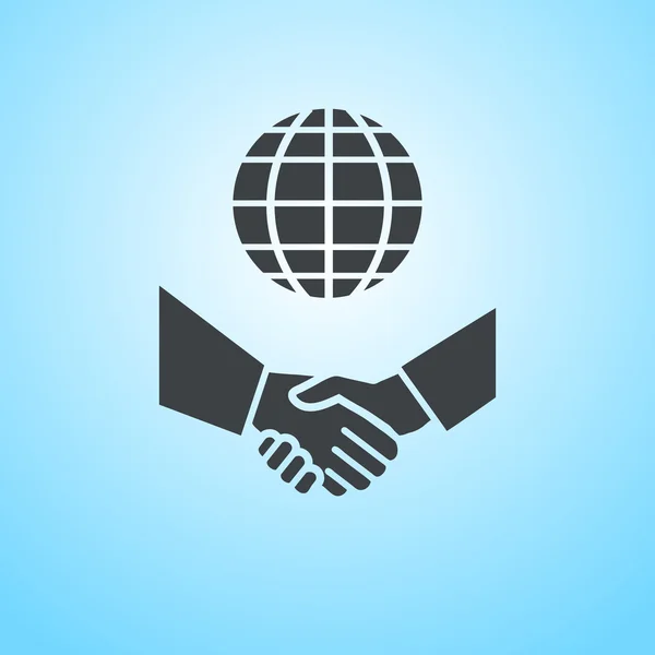 Icône du commerce international — Image vectorielle
