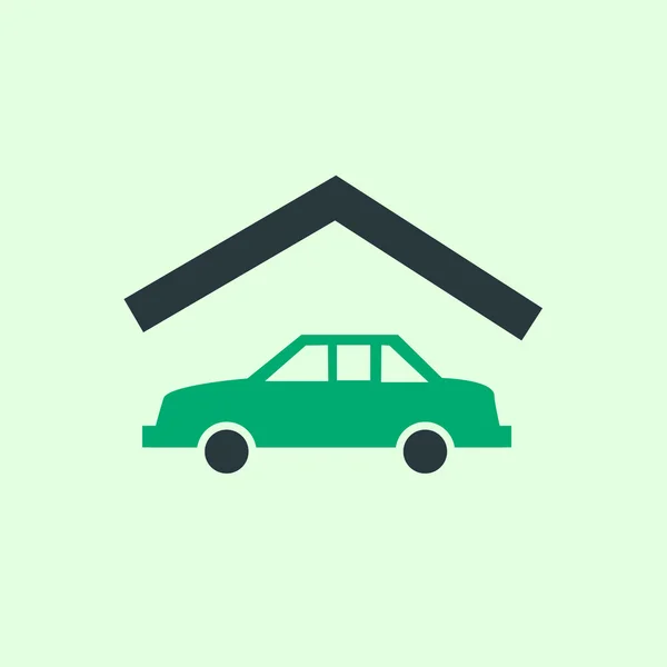 Garage real estate icon — Stock Vector