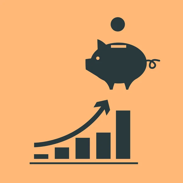Icona di Piggy Moneybox — Vettoriale Stock