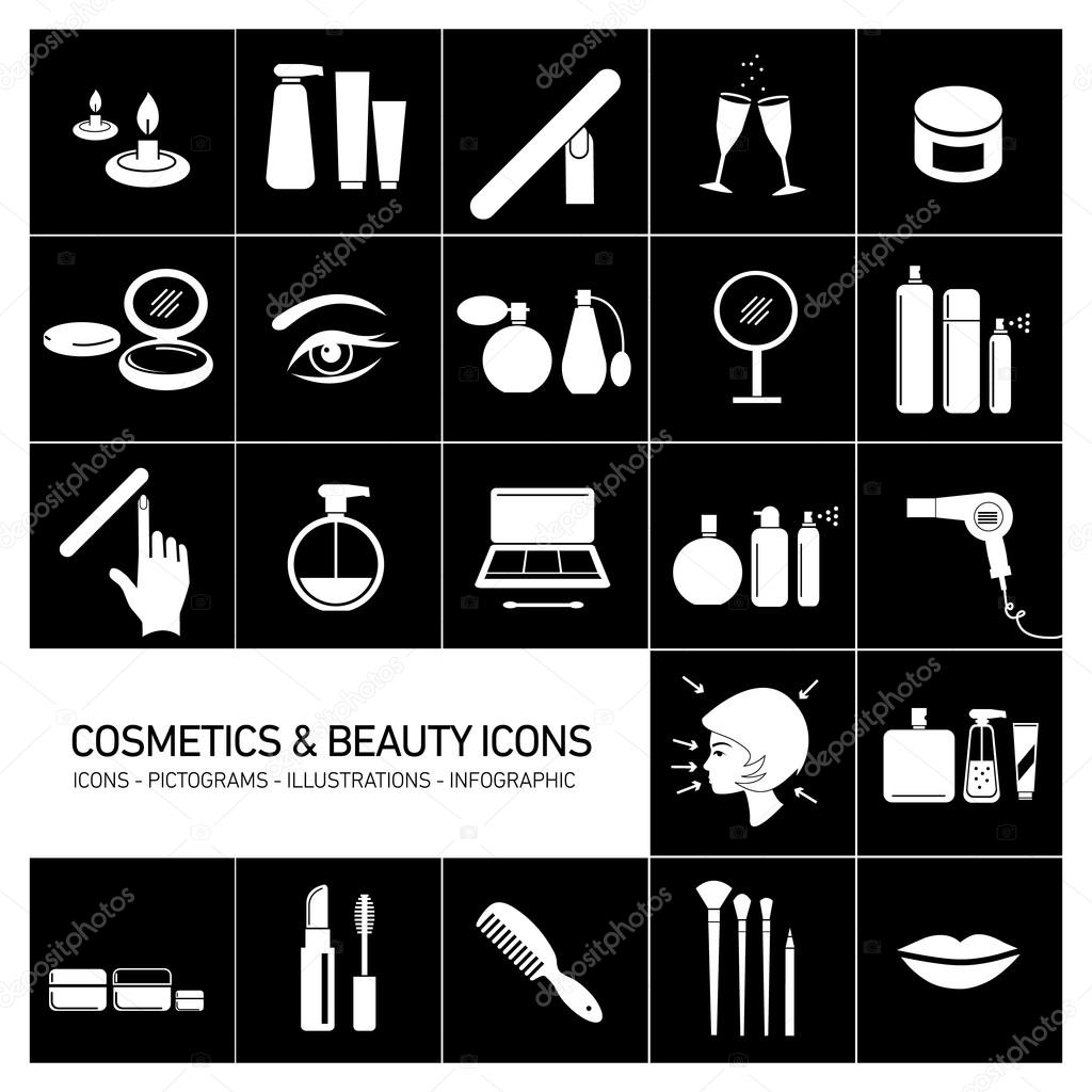 Cosmetics and beauty icons