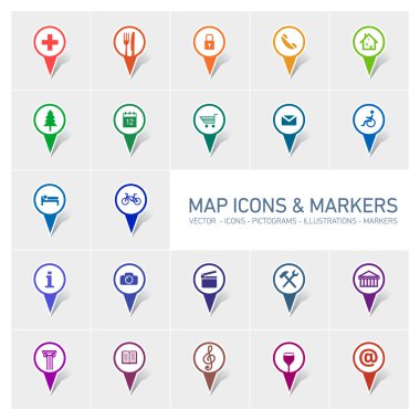 Icons işaretleri set