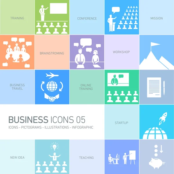 Design business icons — Stock Vector