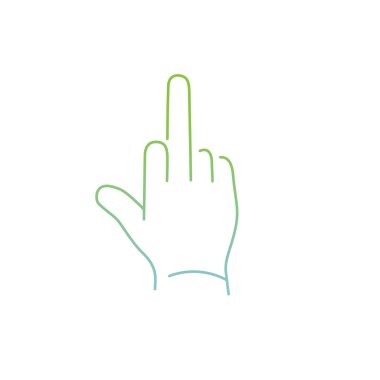 icon of middle finger hand gest clipart