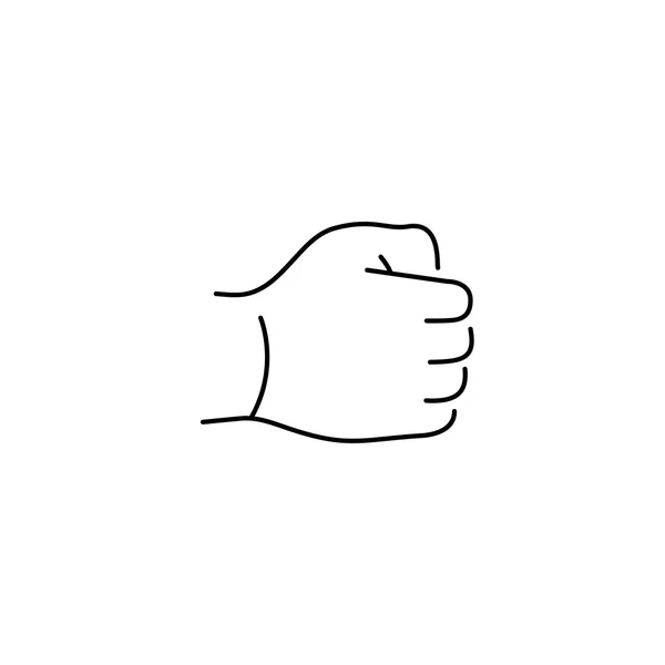 Lineaire pictogram van hand — Stockvector