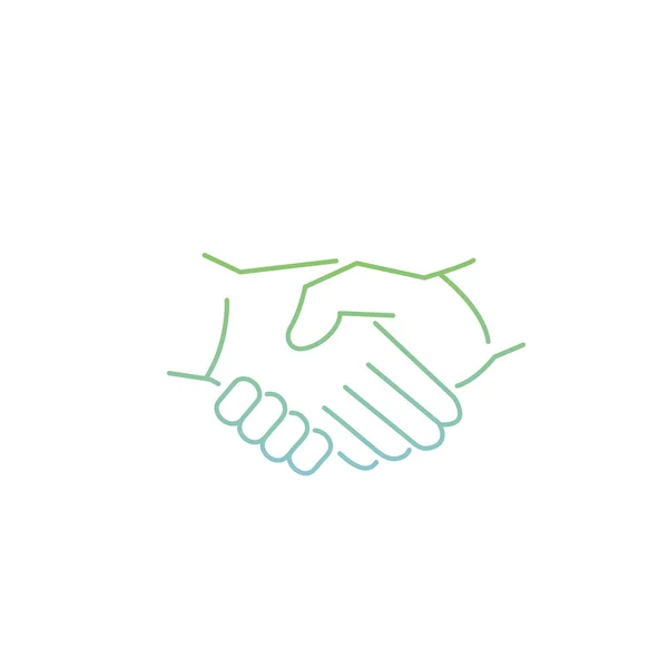 Icon of hand shake touch — стоковый вектор