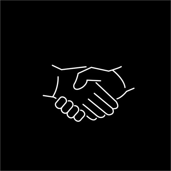 Icon of hand shake touch gesture — стоковый вектор