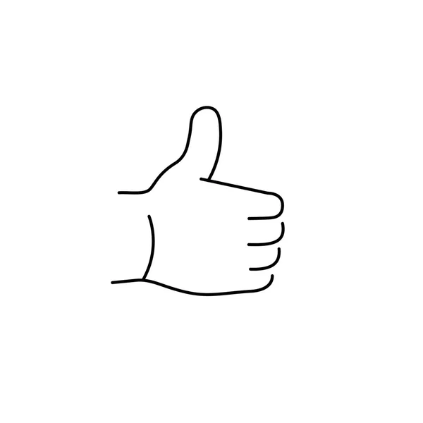 Thumbs up like gesture — Stock Vector