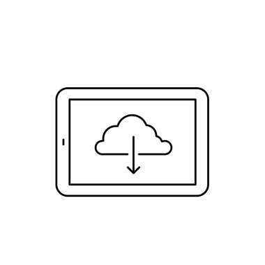 Doğrusal tablet simgesi