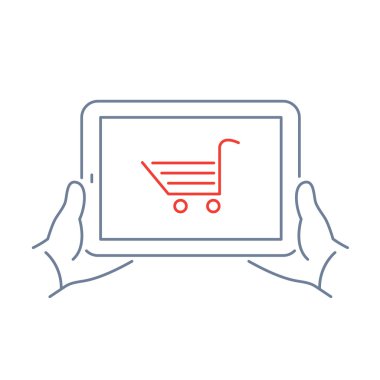 Doğrusal tablet simgesi