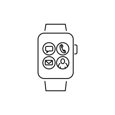 smart watch linear icon
