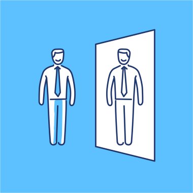 Vector self confidence skills icon